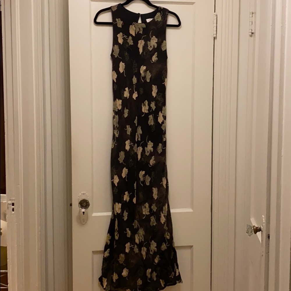 Cameo long brown dress